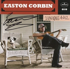 AUTOGRAPHED SIGNED CD INSERT - EASTON CORBIN Self Titled CD Cover - Picture 1 of 1