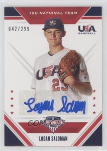 2020 Panini USA Baseball Stars & Stripes /299 Logan Saloman #15U-LS Auto