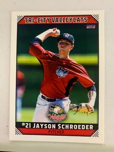 Jayson Schroeder 2019 Tri City Valley Cats Team Card - Picture 1 of 1