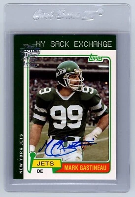 2004 Topps All Time Fan Favorites MARK GASTINEAU Auto Archives Autograph NY Jets - Image 1 of 2