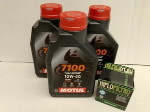 Motul 7100 10W40 syn / filtro de aceite Suzuki RV 200 furgoneta a partir del año 2016 - Imagen 1 de 1