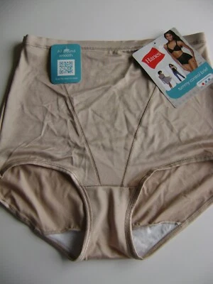 HANES TUMMY CONTROL BRIEF WOMEN'S SIZE M BEIGE NEW W/ TAGS STRETCH PANTIES - Image 1 of 4