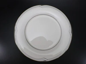 Noritake Fine China Sterling Cove 7720 DINNER PLATE Geometric Line Vintage - Picture 1 of 6