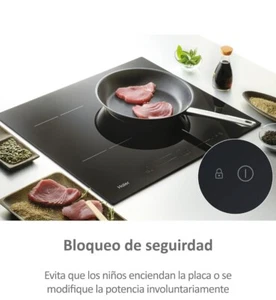 Haier Series 4 HAIDSJ63MC Placa de Inducción, 3 Fuegos, Ancho 60cm, Panel de... - Imagen 1 de 6