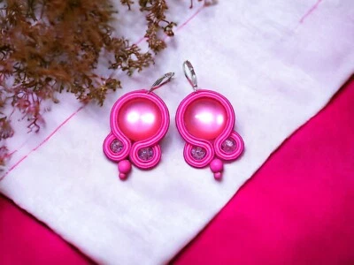 Ohrringe Technik soutache Kunsthandwerk  - Bild 1 von 4