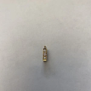 vintage solid 14k yellow gold diamond clasp - Picture 1 of 15