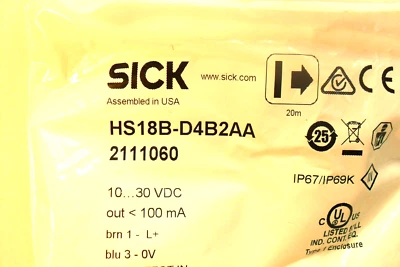 SICK HS18B-D4B2AA - 2111060 - Sealed Factory Bag - Image 1 of 3
