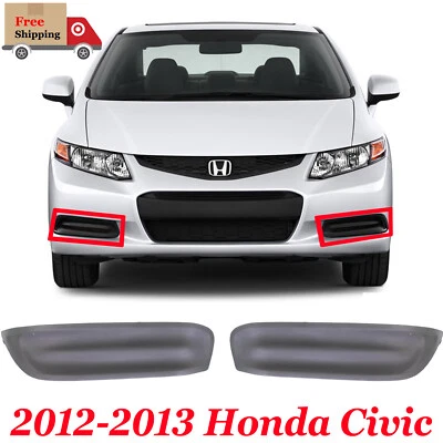 For 2012-2013 Honda Civic New Fog Light Covers Driver & Passenger Side Set of 2 Foto 1 de 4