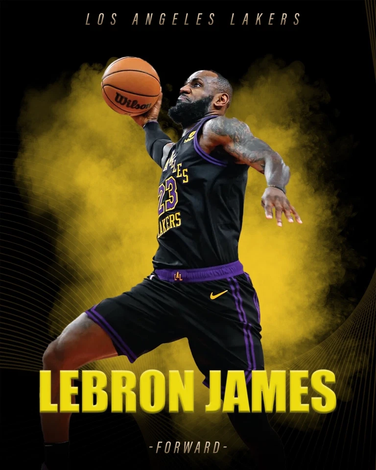 Foto de calidad de Lebron James 8x10 colección de cuevas de fan/hombre de Los Angeles Lakers NBA Foto 1 de 1