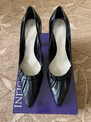 Zapatos de salón Enzo Angiolini EACARRICK de cuero negro para mujer, talla 6,5 M Foto 1 de 4