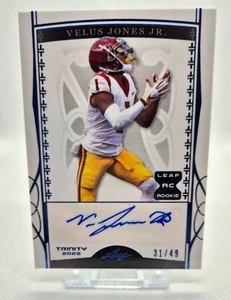 Velus Jones Jr -2022 Leaf Trinity RC Auto #31/49 - Bild 1 von 2