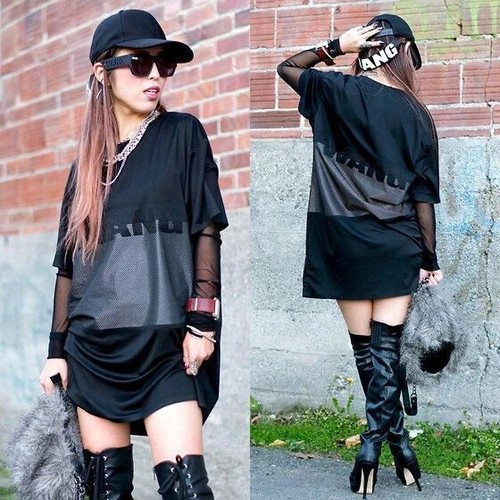 ALEXANDER WANG Y2K Alexandr Wang x H&M abito t shirt logo grande