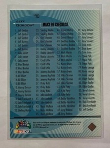 1999 Upper Deck Maxx Nascar You pick your card