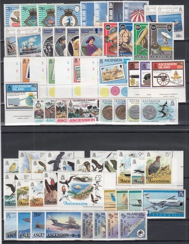 MY20655/ BRITISH ASCENSION - 1971 / 1988 MINT MNH MODERN SELECTION Cover