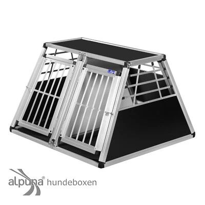 N44 Hundetransportb​ox Doppelbox Aluminium Transportbox Hundebox Alubox - Bild 1 von 4