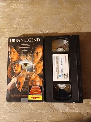 Urban Legend VHS 1998 Former Rental Rated R Horror 100 Min Color Columbia... - Image 1 of 4
