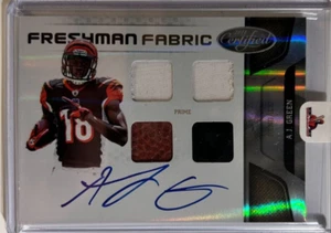 AJ Green AUTO~PATCH~RC # 01/25 Certified Mirror Gold 2011 Rookie Autograph Prime - Picture 1 of 2