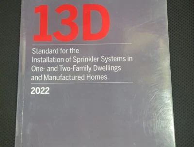 NFPA 13D Standard for Installation of Sprinkler Systems in 1 & 2 USA STOCK - Image 1 of 4
