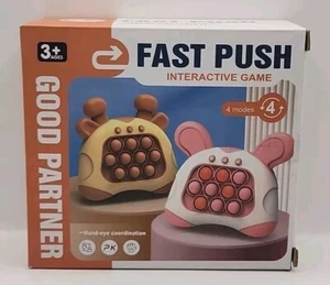 Good Partner Pop It Fast Push Interactive Game 4 Modes Fidget Toy Giraffe Brown  - Picture 1 of 3