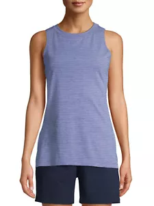 Athletic Works Ladies Athleisure Striped Tunic Tank Blue Size S - Picture 1 of 6