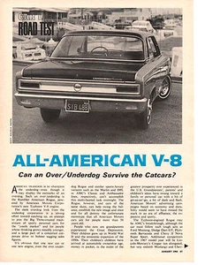 1966 RAMBLER ROGUE 290/200-HP ~ ORIGINAL 4-PAGE ROAD TEST / ARTICLE / AD - Picture 1 of 2