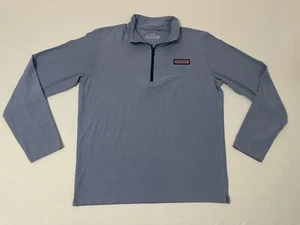 Camisa Pullover Martha’s Vineyard Vines Para Hombre Pequeña Azul Edgartown Oveja 1/4 Cremallera - Imagen 1 de 7