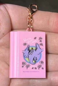 Pink Dr Seuss Cat In The Hat Book Charm Zipper Pull & Keychain Add On Clip!! - Picture 1 of 10