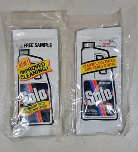 (2) Vintage Solo Flüssigwaschmittel + Weichspüler 4 Unzen Porto & Verpackung Proben - Bild 1 von 7