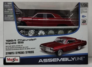 Maisto 1/24 Red 1964 Chevrolet Impala SS Assembly Line kit - Picture 1 of 6