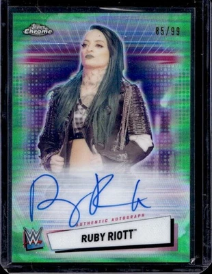 Ruby Riott Soho Auto /199 On Card 2021 Topps Chrome WWE WWF Autograph - Image 1 of 2