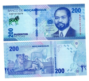 MOZAMBIQUE BILLET 200 METICAIS 2024 NEW Nouveau S. MACHEL NEUF UNC - Imagen 1 de 1