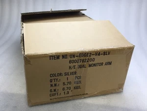 Neu ESI Edge 2 Dual Monitor Arm Silber EDGE2-V4-SLV NEU OPEN BOX - Bild 1 von 3