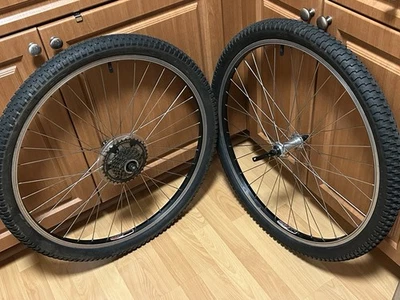 Juego de ruedas vintage TREK Bontrager Matrix 550 bujes 26” 6061 llantas de aleación 36H años 90 MTB Foto 1 de 4