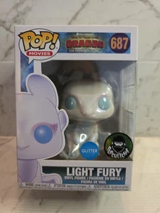 Funko Pop! Movies: Light Fury #687 Glitter Limited Edition Free Pop Protector - Picture 1 of 5