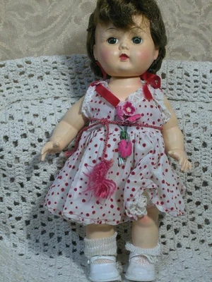 Hard Plastic Walking Doll all Original  10 " tall   R&B  Littlest Angel   1950s - Image 1 of 4