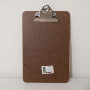 Vintage Saunders braun Hartfaserplatte Klemmbrett - Memo-Größe 5x8/6x9 Zoll - Bild 1 von 6