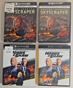Dwayne Johnson Double Feature Skyscraper and Hobbs & Shaw ~ 4k UltraHD Slipcover - Bild 1 von 13
