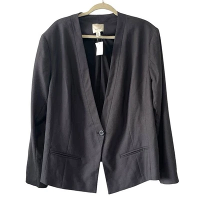 NWT Sejour Nordstrom Blazer Size 22W black brown spotted - Image 1 of 4