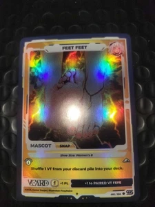 Vcard TCG Awakened Worlds Gamersupps Holo Foil Mascot   Feet Feet - Picture 1 of 1