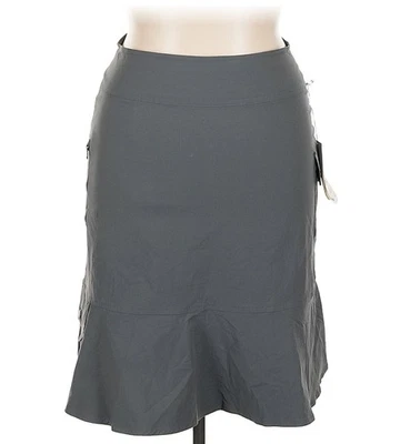 Falda Royal Robbins para mujer talla 6 gris liso bolsillo con cremallera mezcla de nailon Foto 1 de 3