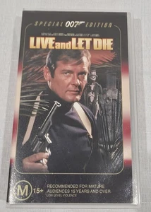 007 JAMES BOND LIVE AND LET DIE Special Edition (VHS, PG, PAL) - Picture 1 of 4