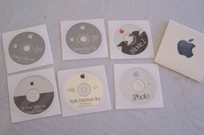 SIX Apple Power Mac G4 Software Restore discs Iphoto Imovie Hardware et year2000 - Image 1 of 4