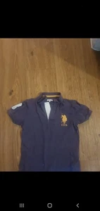 U.s. Polo Assn Boys Purple Polo Shirt 8-9 Years Old - Picture 1 of 4