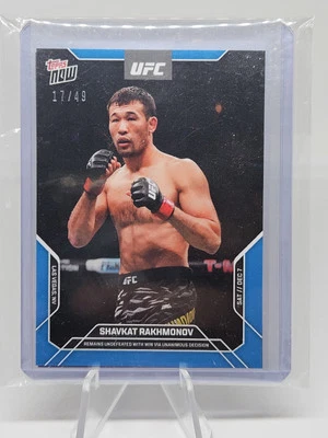 SHAVKAT RAKHMONOV-2024 UFC Topps NOW 36 UFC 310 BLUE /49 - Image 1 of 2