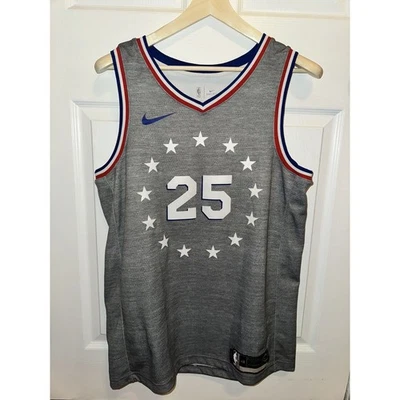 Nike Dri-Fit Ben Simmons #25 Philadelphia Sixers 76'ers NBA Swingman SZ 48 L - Image 1 of 4