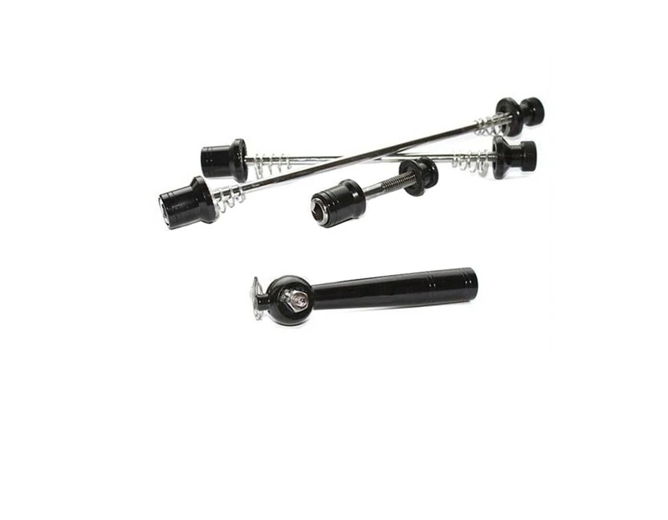 Schnellspannachse Fahrrad Sicherheits Schnellspanner Set schwarz Diebstahlschutz - Bild 1 von 1
