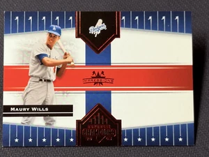 2005 Donruss RED FOIL IMPRESSIONS Maury Wills 245/250 - Picture 1 of 3
