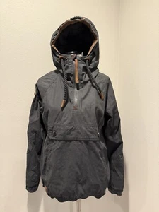 NWT Women's Naketano Benflicker Nuno Black 1/4 Zip Jacket Coat ~ Size Medium - Picture 1 of 17