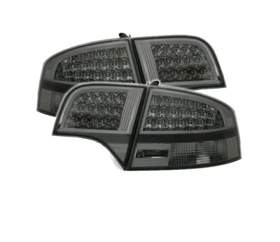Set Rear Light LED for Audi A4 B7 Saloon 2004 2005 2006 2007 VT421 Glass Smoke - Image 1 of 3