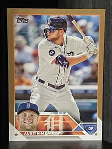 2023 Topps Gold #252 Austin Meadows 1253/2023 Detroit Tigers - Picture 1 of 2